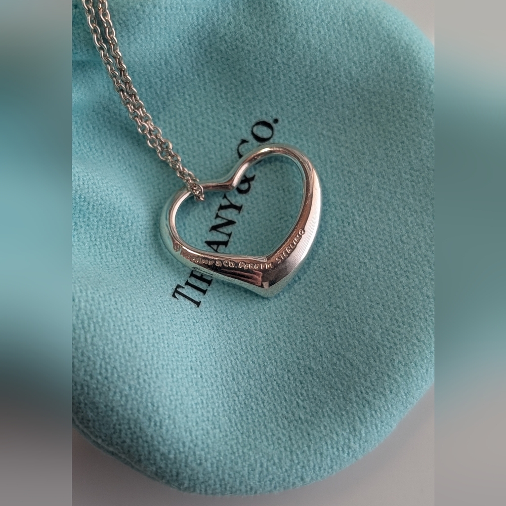 Tiffany and co Open Heart Large pendant‎ necklace - Picture 2 of 6